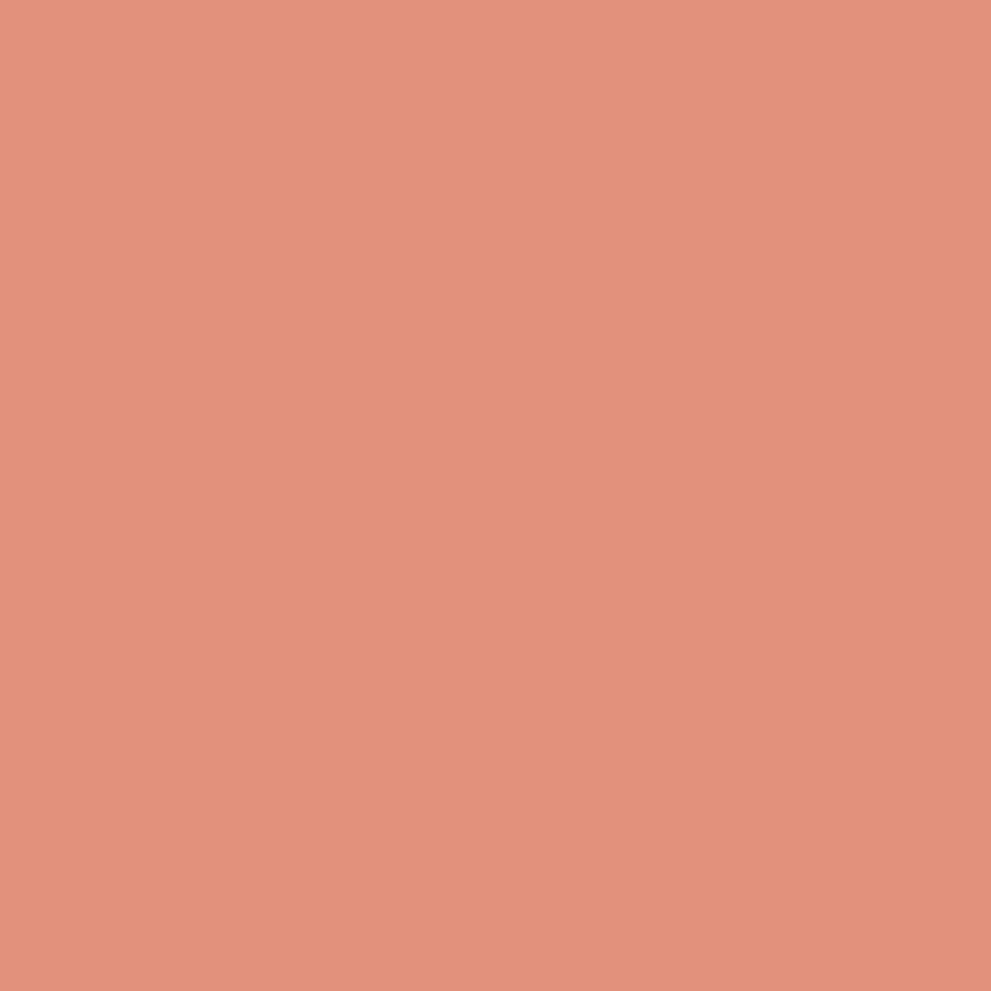 Solid light pink colour swatch showing Benjamin Moore Coral Rock 032 paint colour