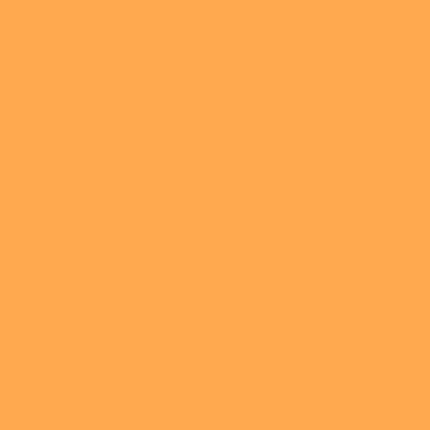 Solid bright yellow orange colour swatch showing Benjamin Moore Mango Punch 154 paint colour