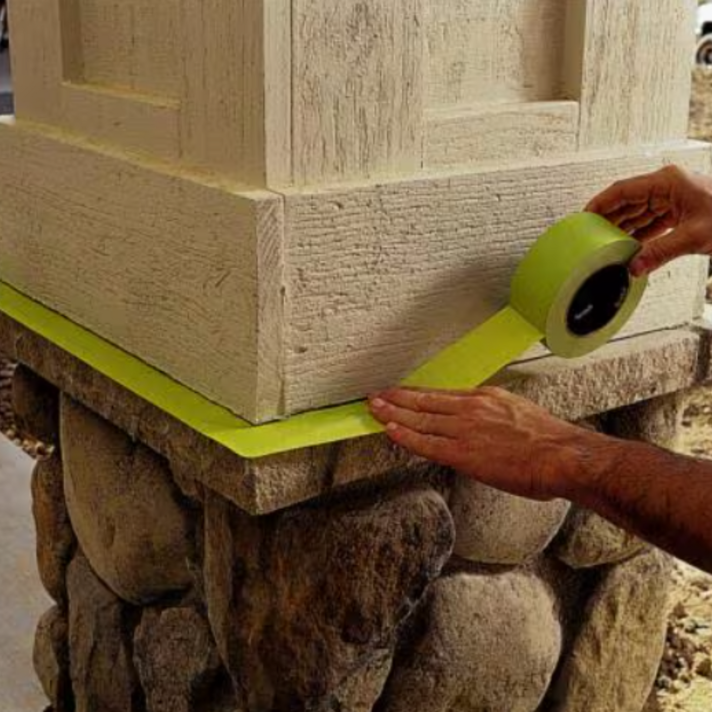 3M Hard To Stick/Rough Surface Masking Tape 36mm X 50M Green