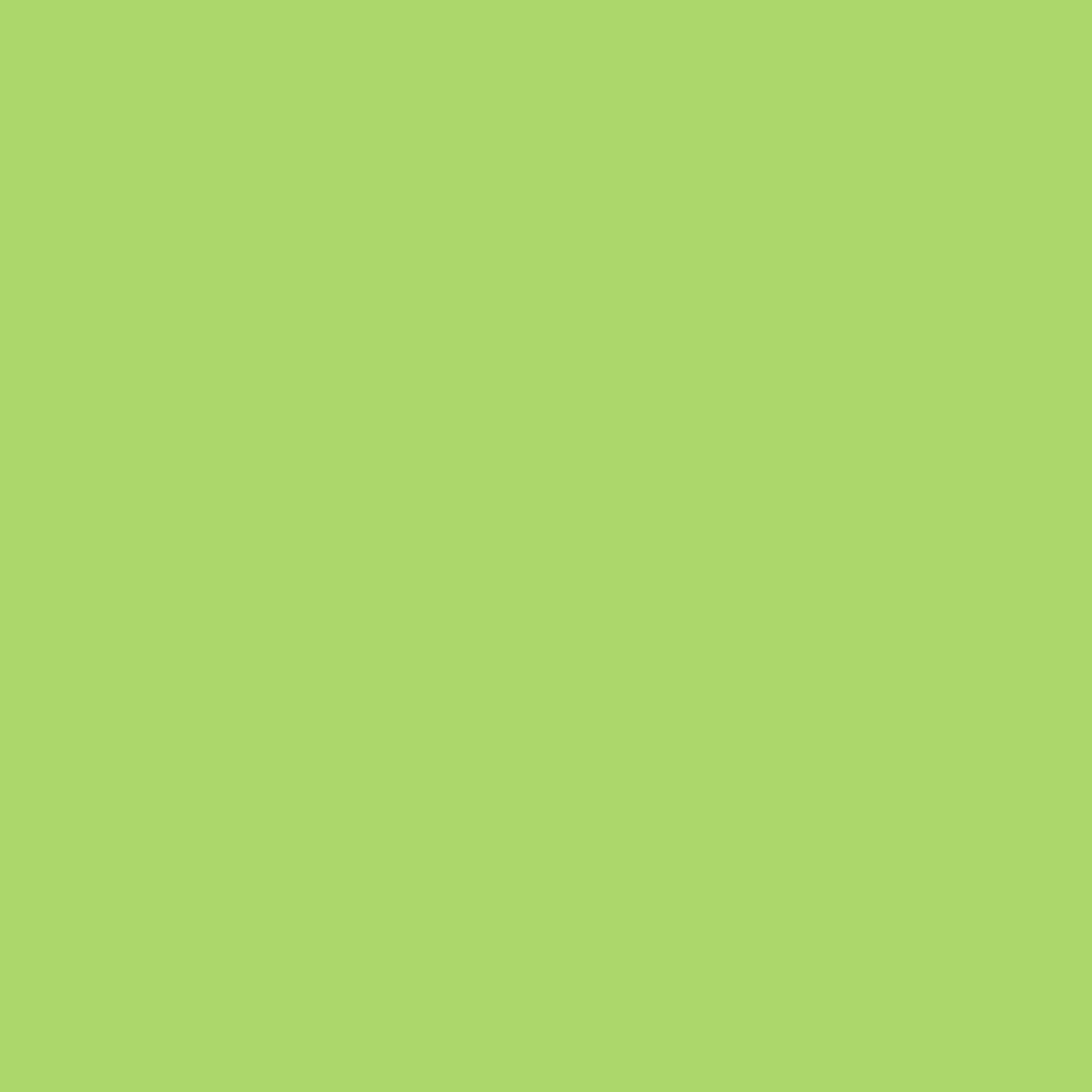 Solid mid tone bright green colour swatch showing Benjamin Moore Willow Springs Green 418 paint colour