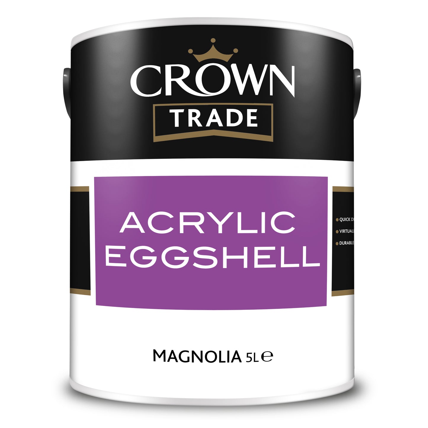 Crown Trade Acrylic Eggshell Magnolia 5L