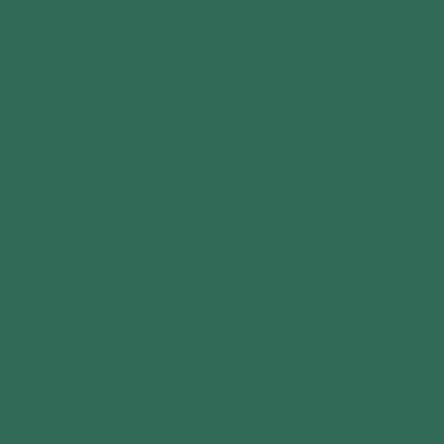 Solid dark teal green colour swatch showing Benjamin Moore Deep Jungle 595 paint colour