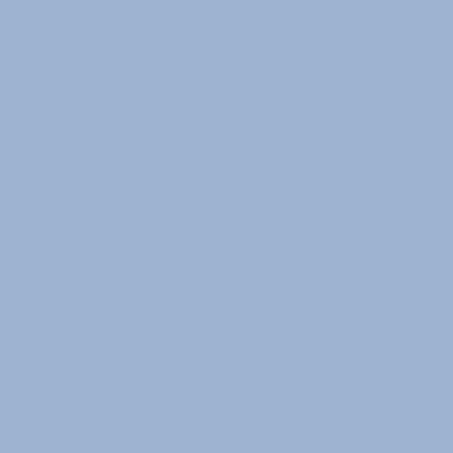 Solid mid tone blue colour swatch showing Benjamin Moore Riviera Azure 822 paint colour