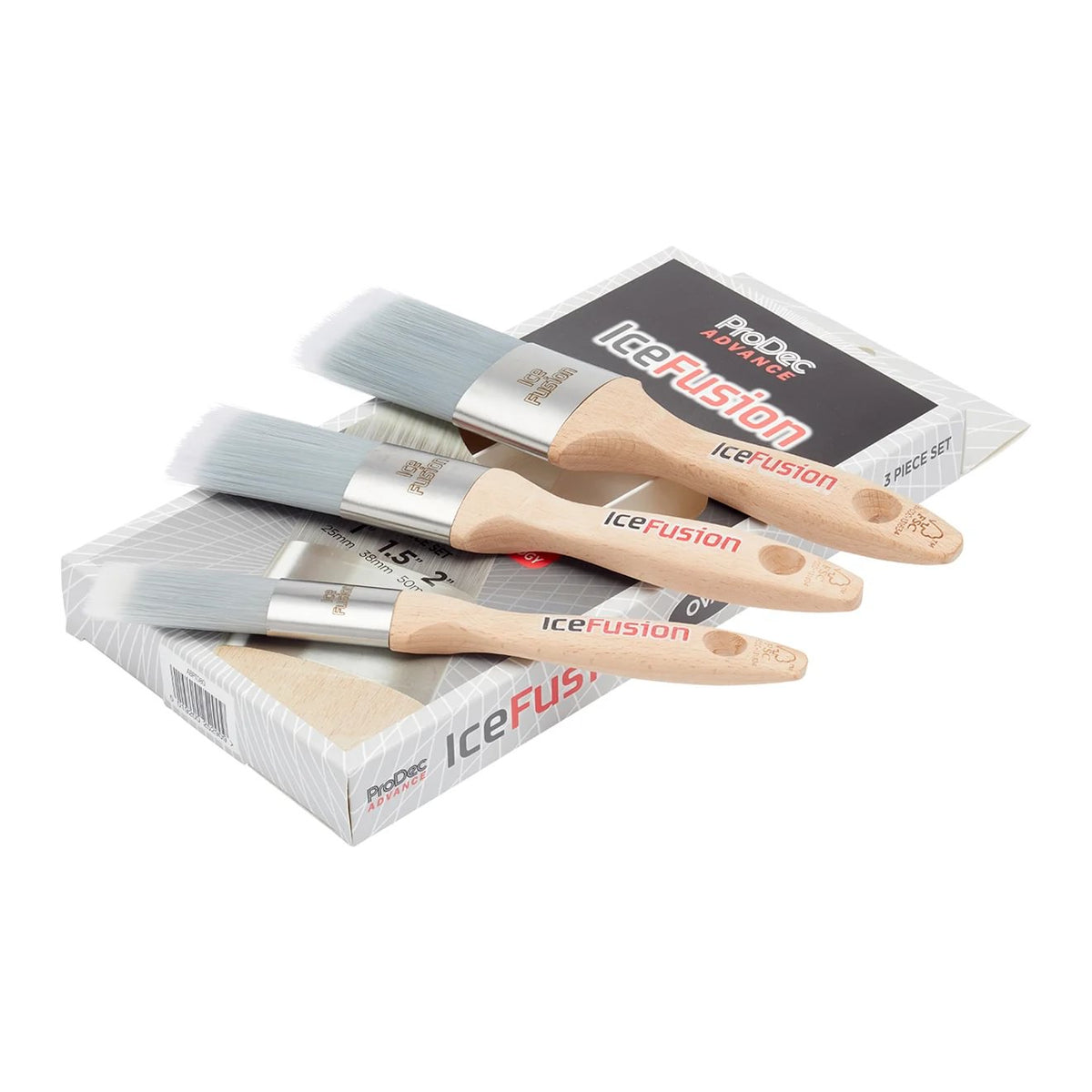 Prodec Advance Ice Fusion Oval Paint Brushes - 3 Pack