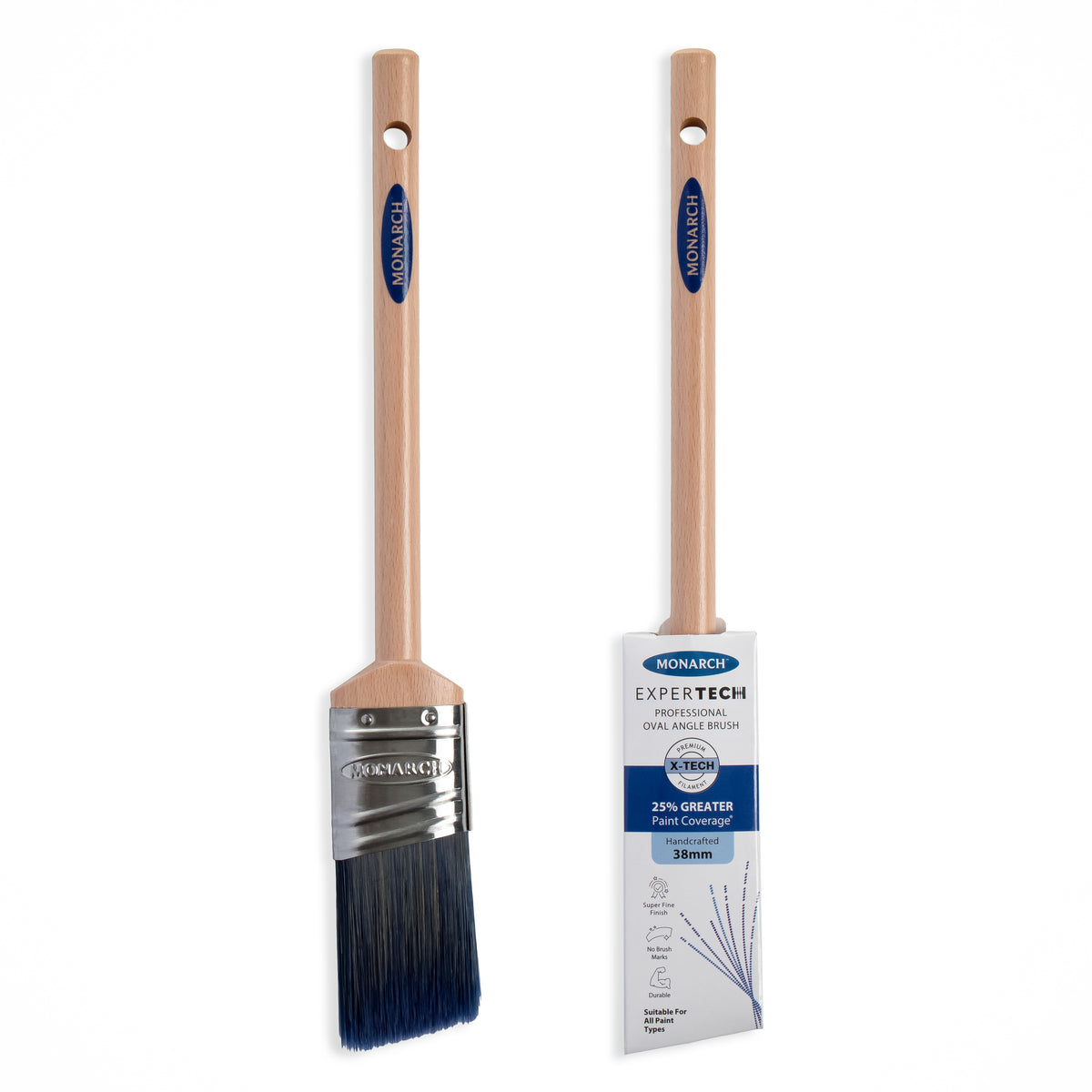 Monarch Expertech X-Tech Oval Angled Brush 38mm (1.5")