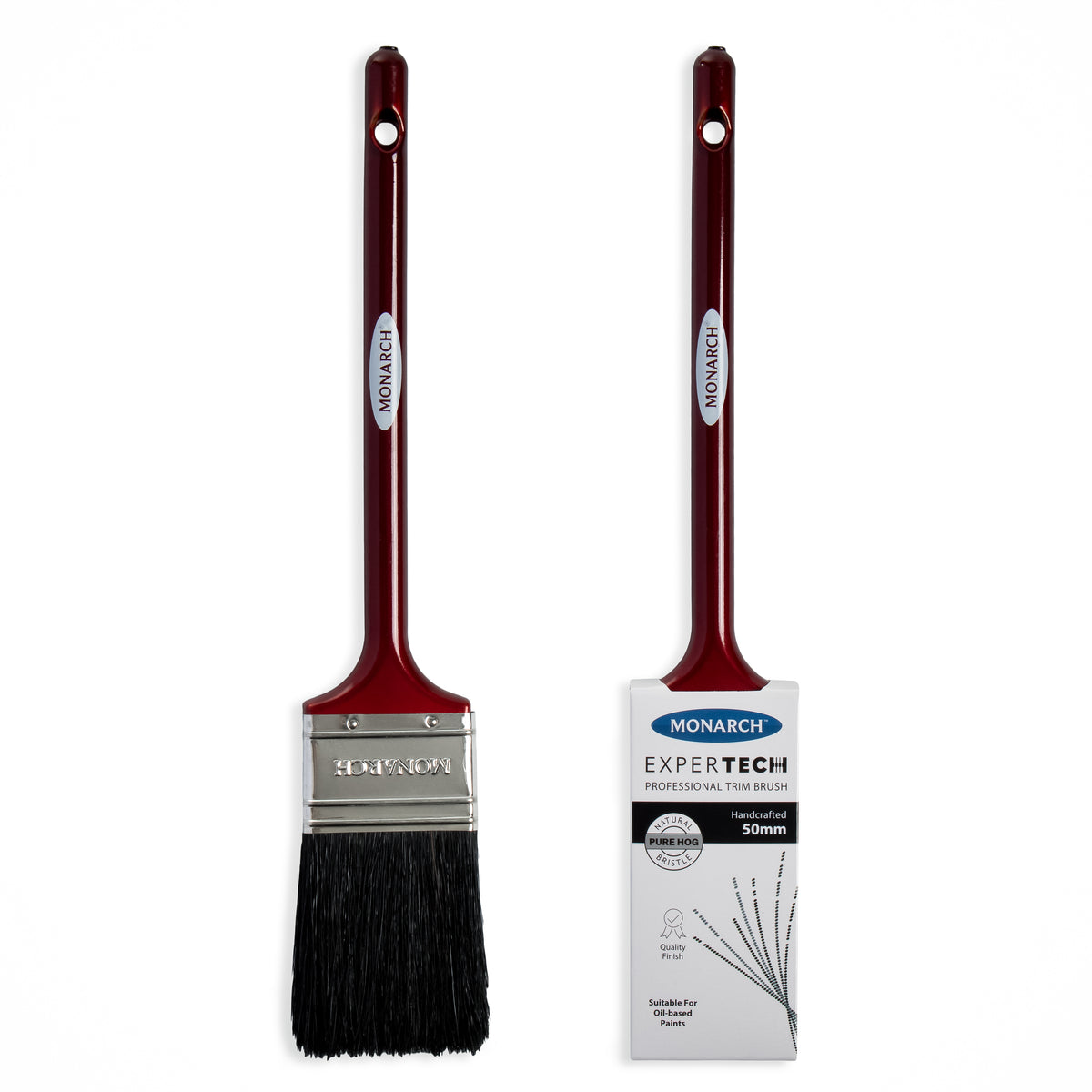 Monarch Expertech Hog Bristle Trim Cutter Paint Brush 50mm (2")