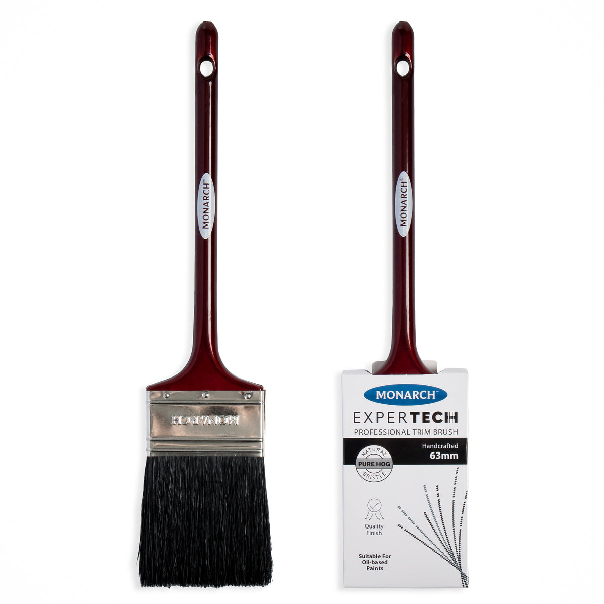 Monarch Expertech Hog Bristle Trim Cutter Paint Brush 63mm (2.5")