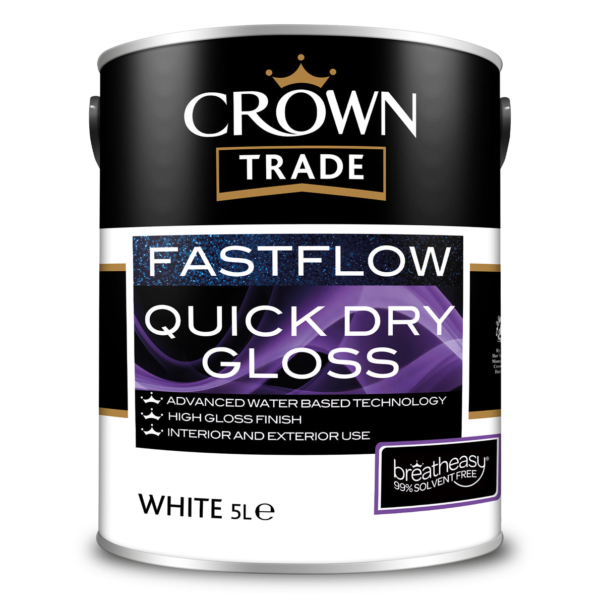Crown Trade Fastflow Quick Dry Gloss White