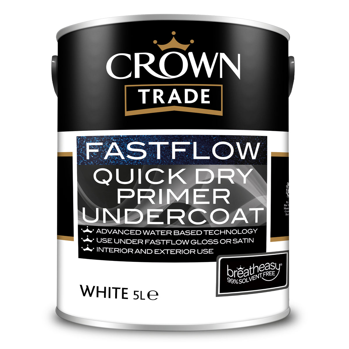 Crown Trade Fastflow Quick Dry Undercoat White