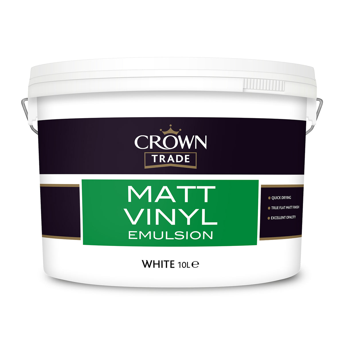Crown Trade Matt Vinyl Emulsion White
