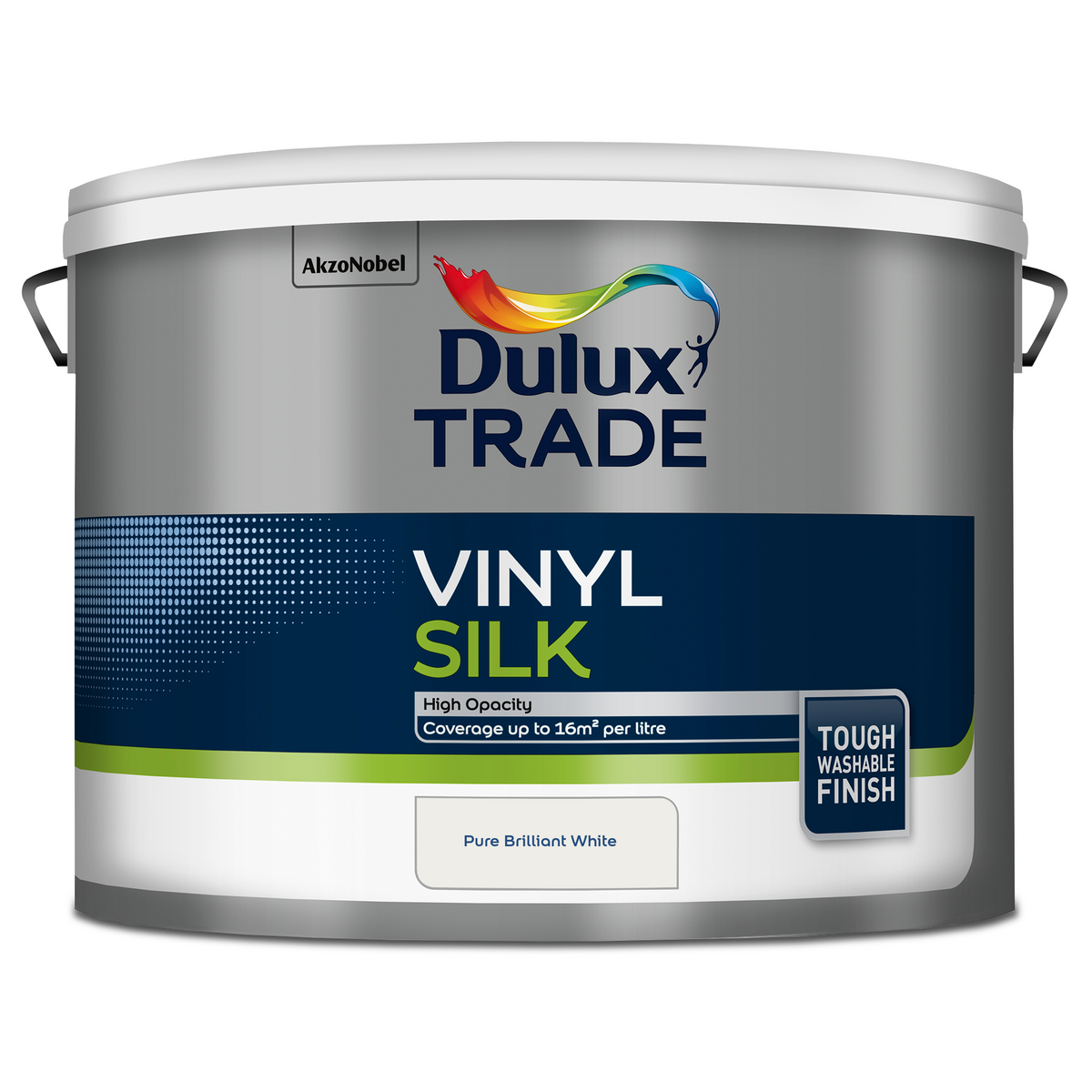 Dulux Trade Vinyl Silk Emulsion Brilliant White