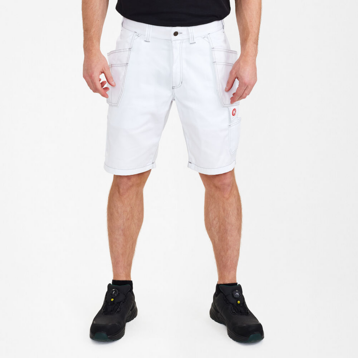 Engel Combat Shorts With Hanging Pockets - White
