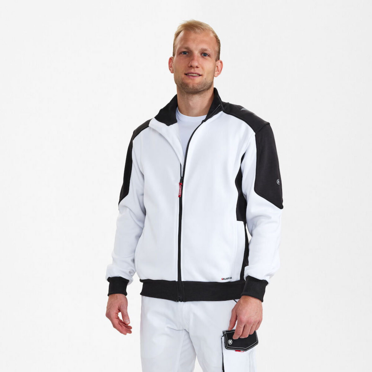 Engel Galaxy Zip Sweatshirt - White/Grey (Small - XXL)