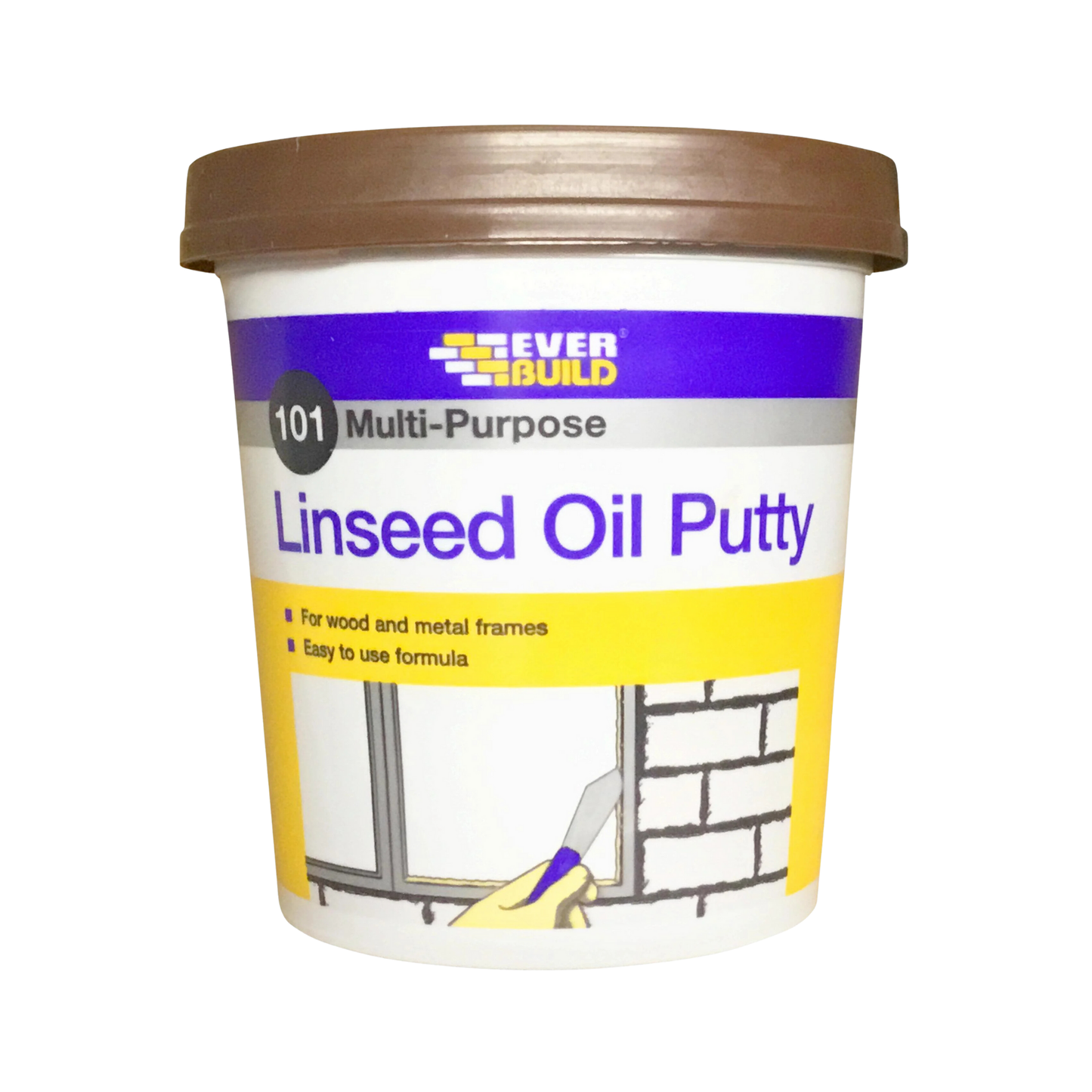 Everbuild 101 Multi Purpose Putty - Brown 1KG