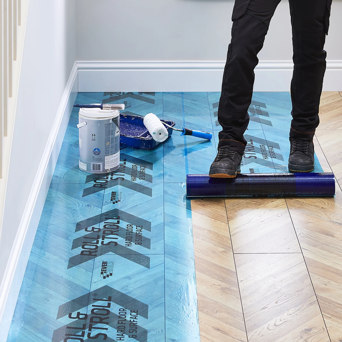 Everbuild Roll & Stroll Hard Surface Protector 600mm X 25M