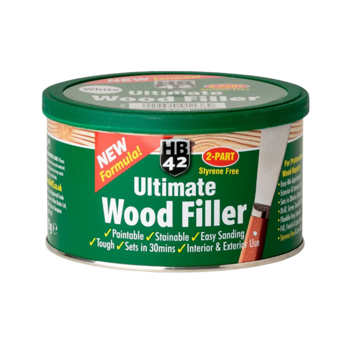 HB42 Ultimate 2 Part Wood Filler Natural/Pine (Styrene Free)
