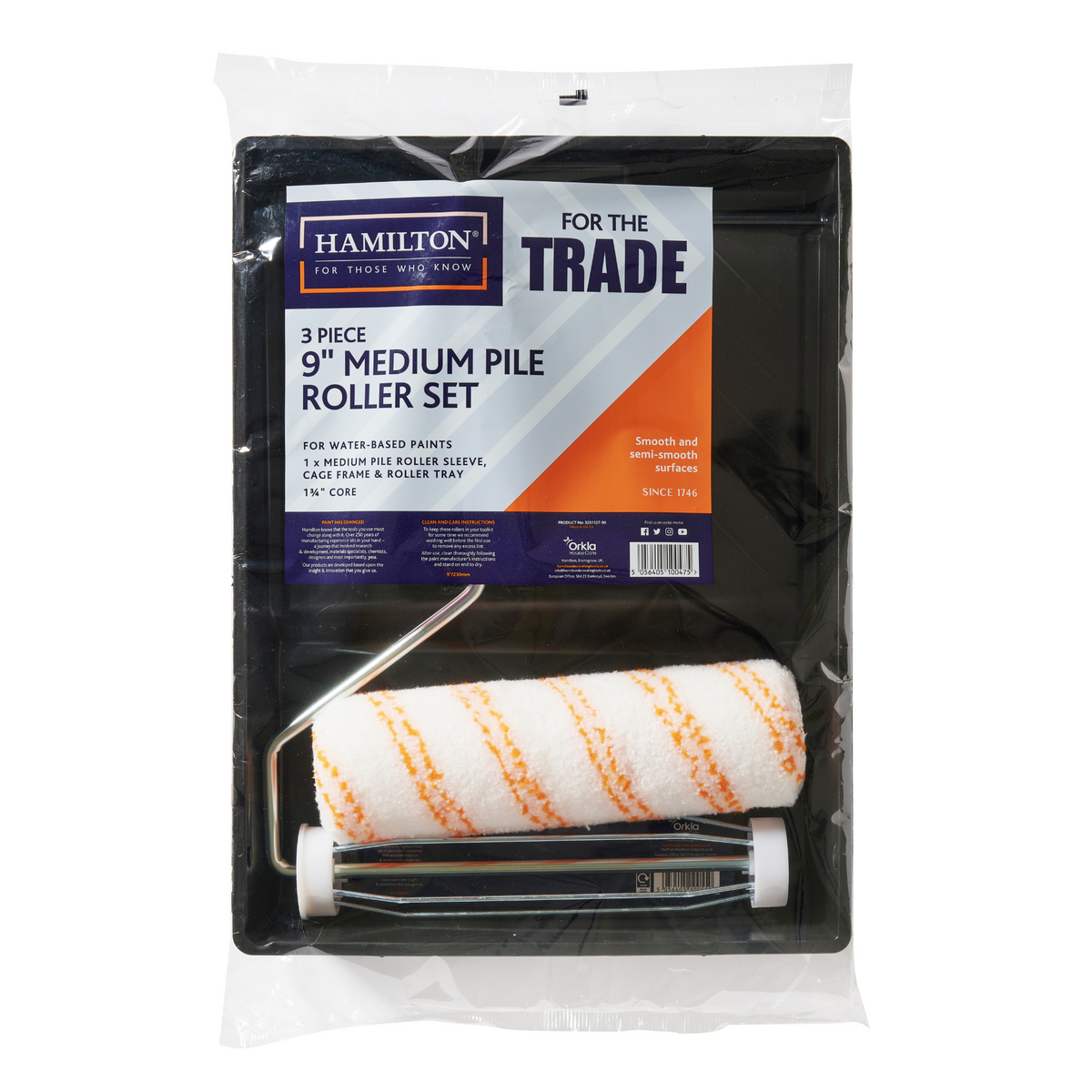 Hamilton For The Trade Medium Pile Roller Kit 9" - 3 Piece
