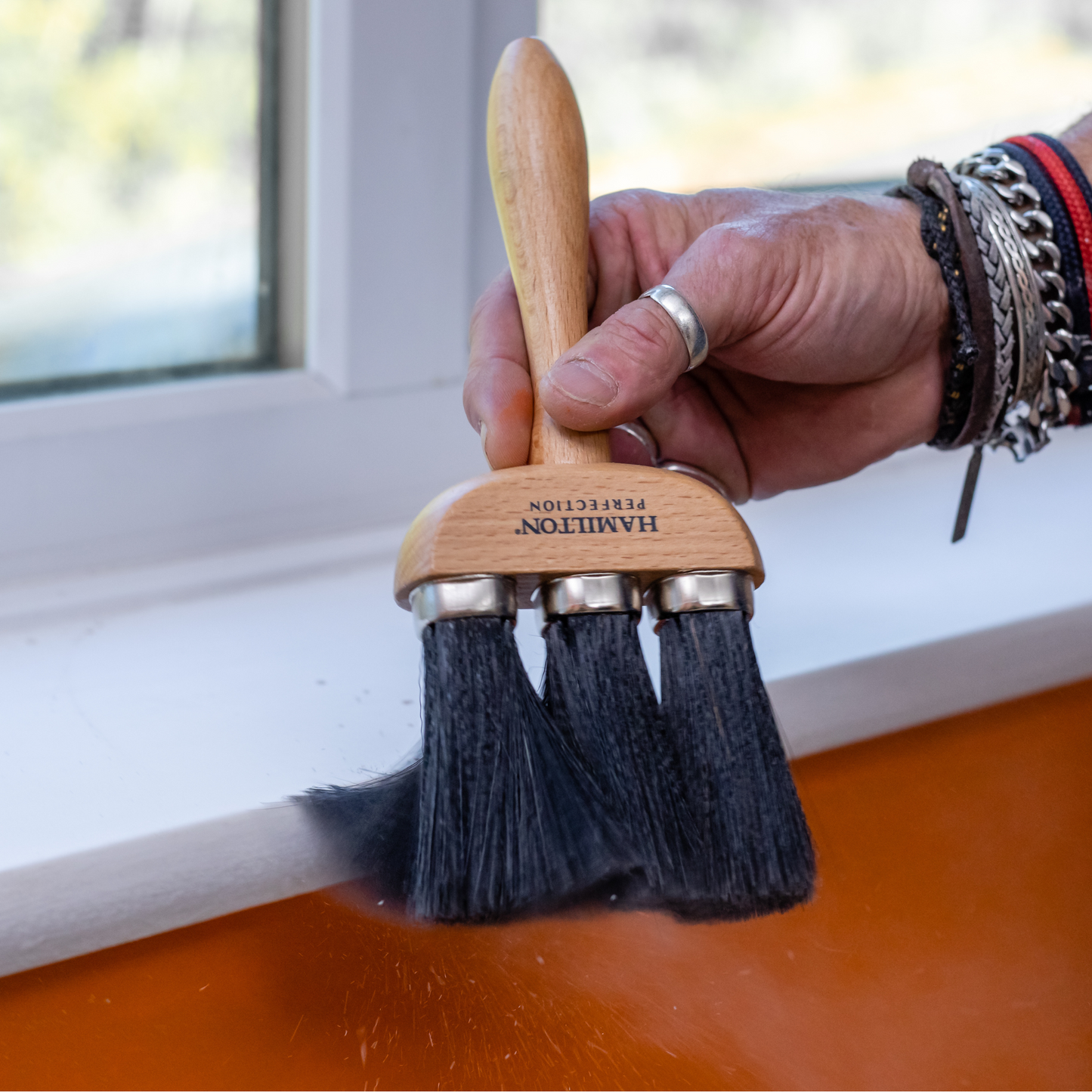 Hamilton Perfection 3 Ring Dusting Brush