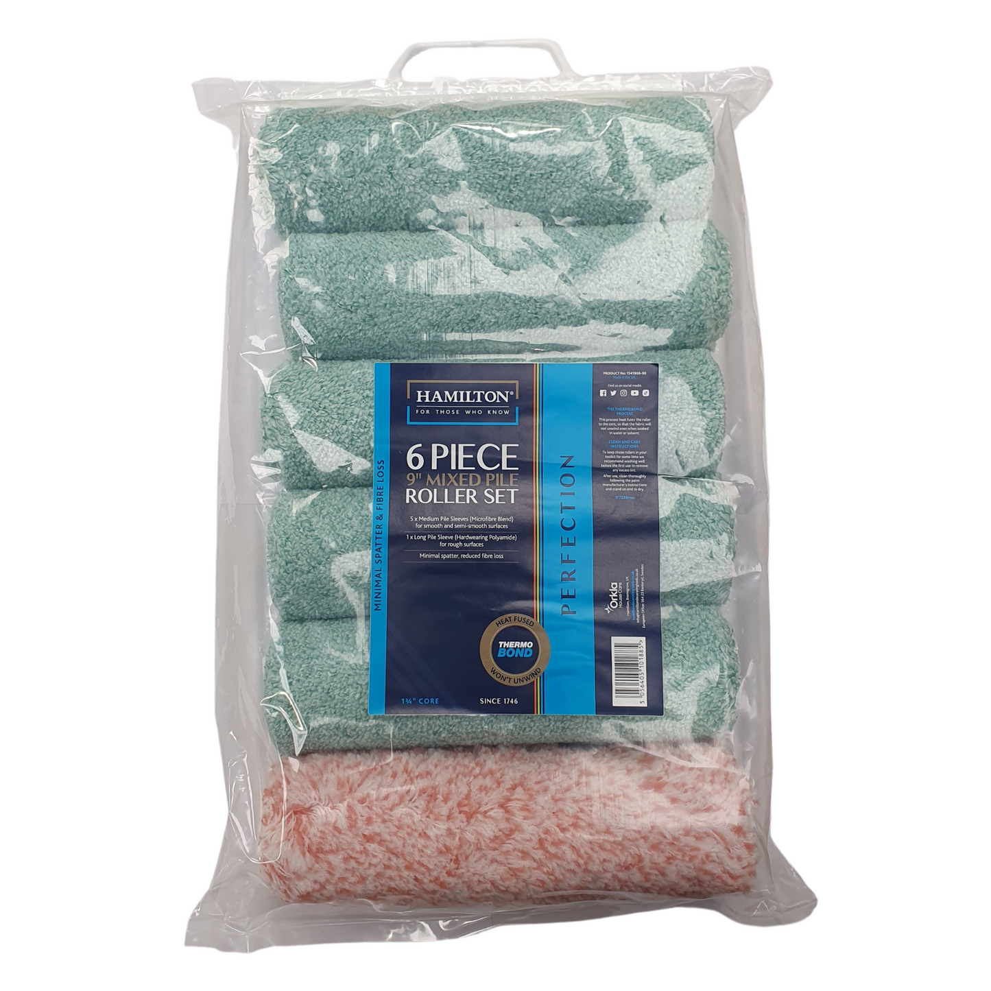 Hamilton Perfection Mixed Roller Set 9" - 6 Pack