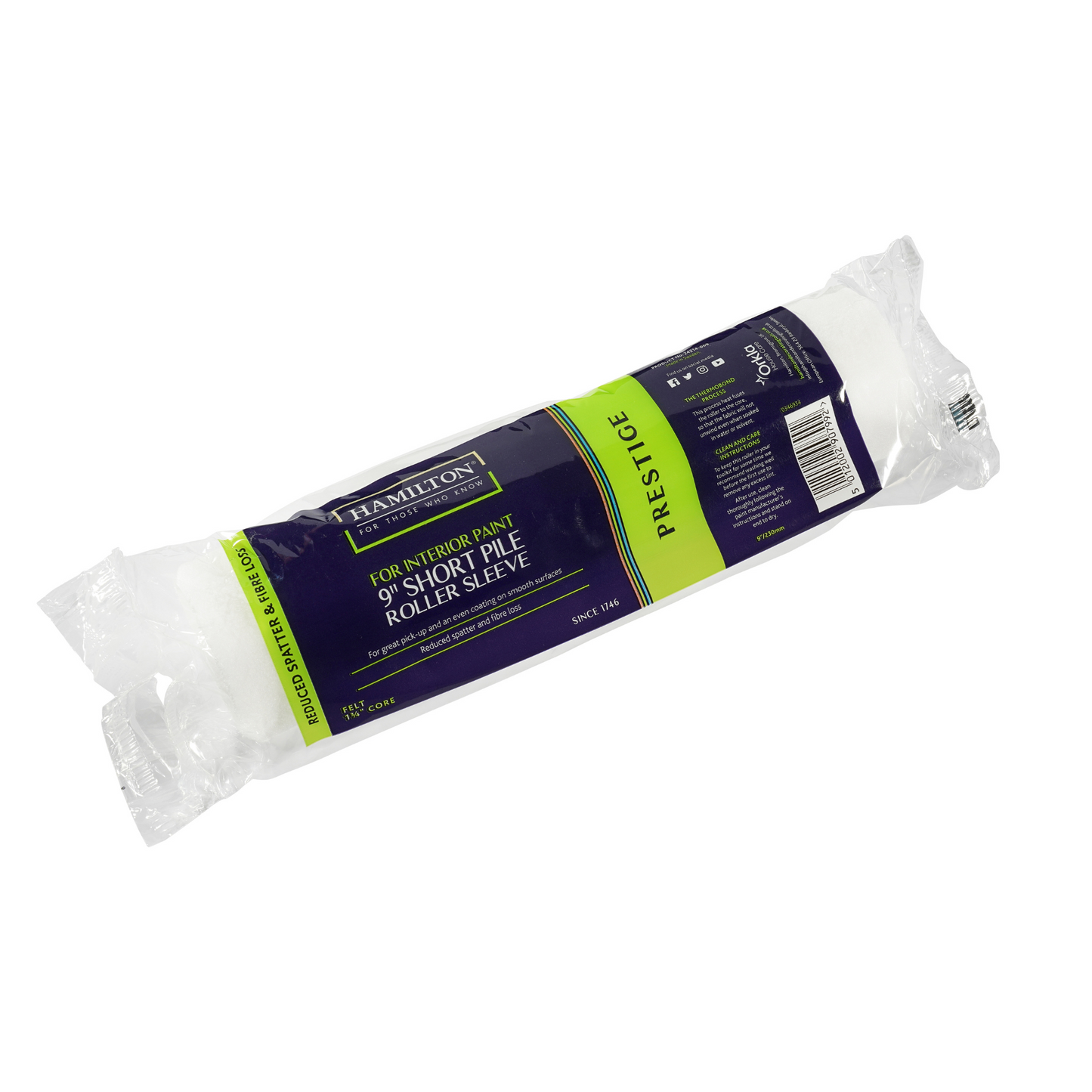 Hamilton Prestige Roller Sleeve Short Pile - Felt/Mohair 9"