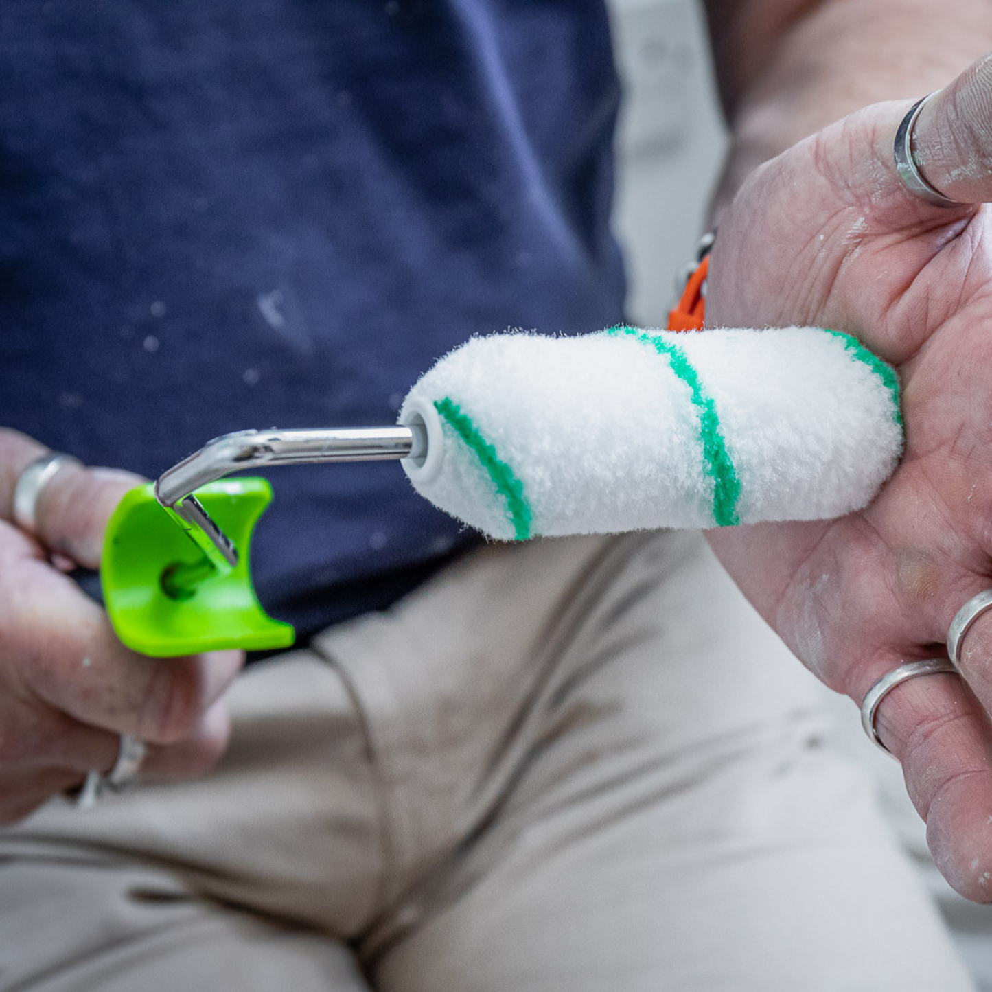 Hamilton Prestige Soft Grip Mini Roller Frame 4" - Short Handle