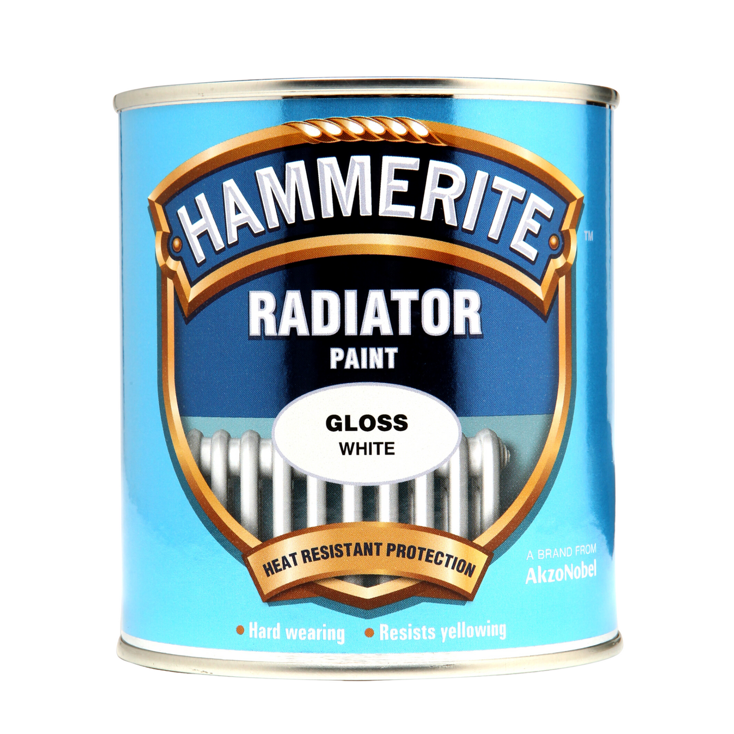 Hammerite Radiator Enamel Paint Gloss White 500ml