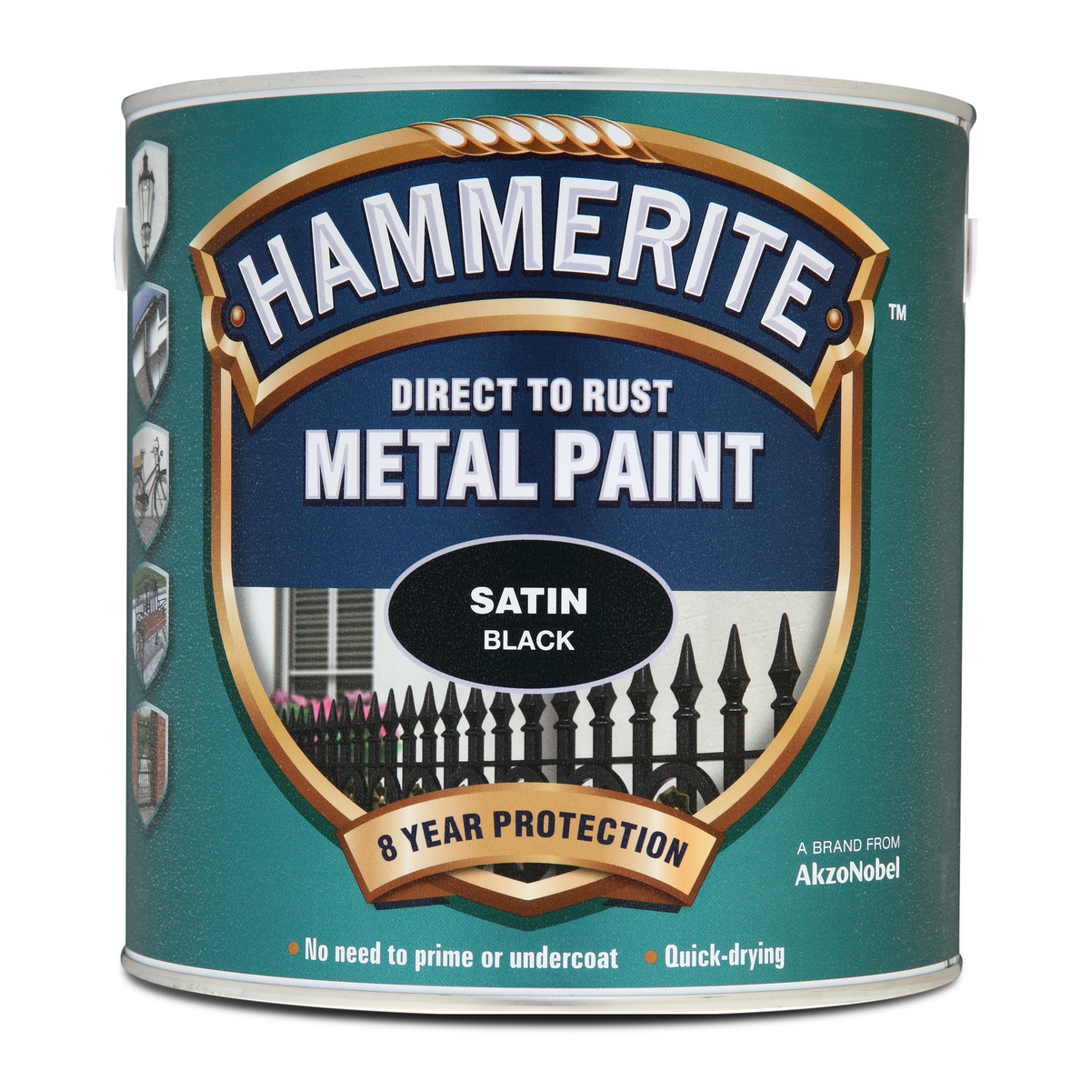 Hammerite Direct To Rust Smooth Metal Paint Satin Black