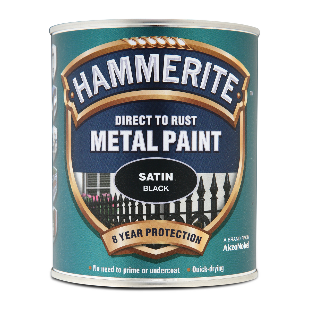 Hammerite Direct To Rust Smooth Metal Paint Satin Black