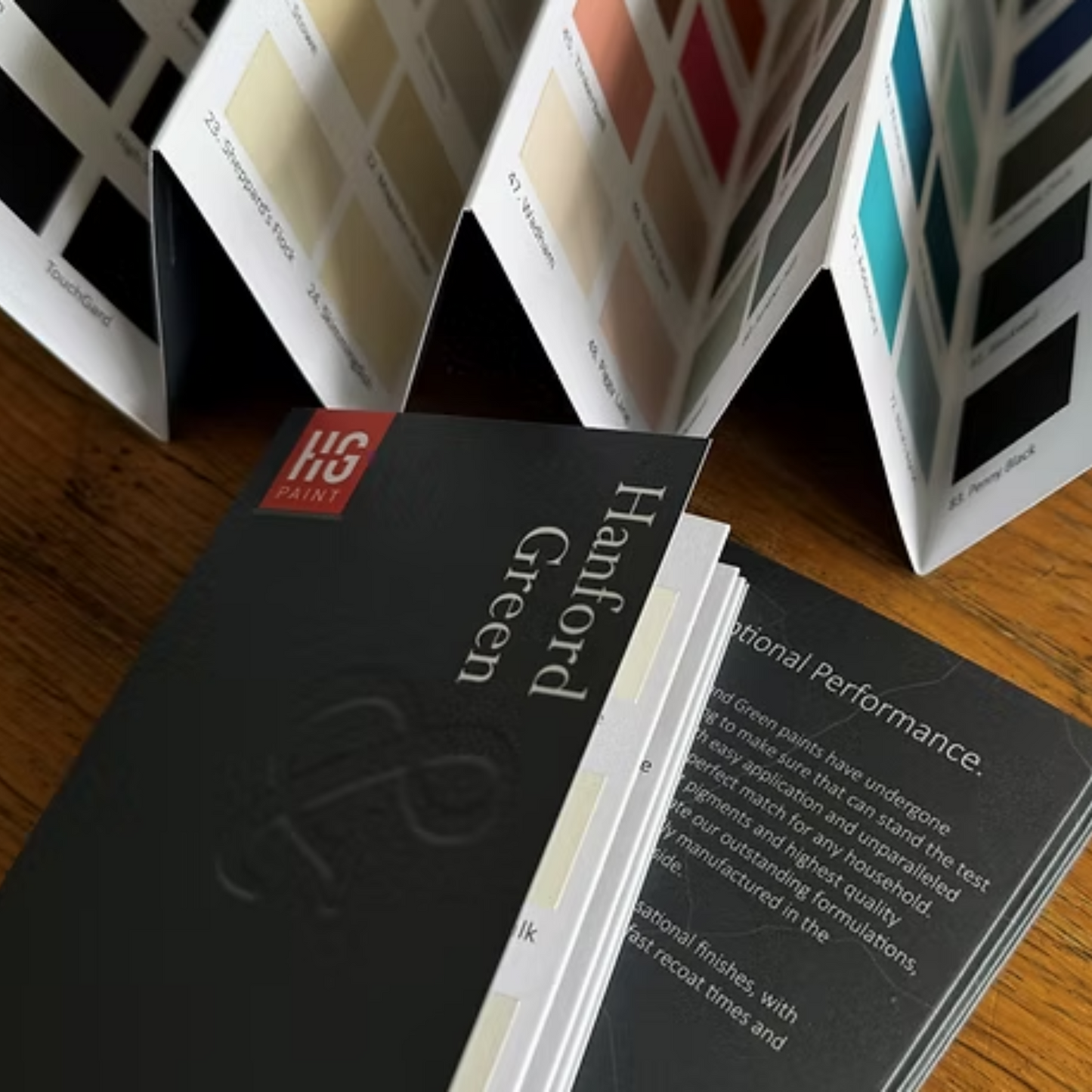 Hanford & Green Colour Card