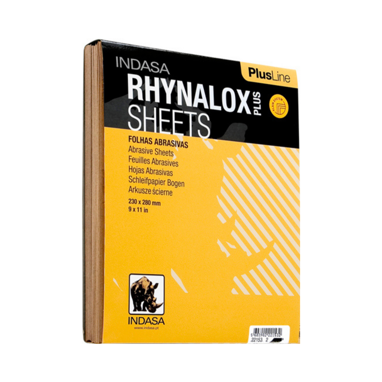 Indasa Rhynalox Plusline Fine Sandpaper Sheets (Handy 10 Pack)