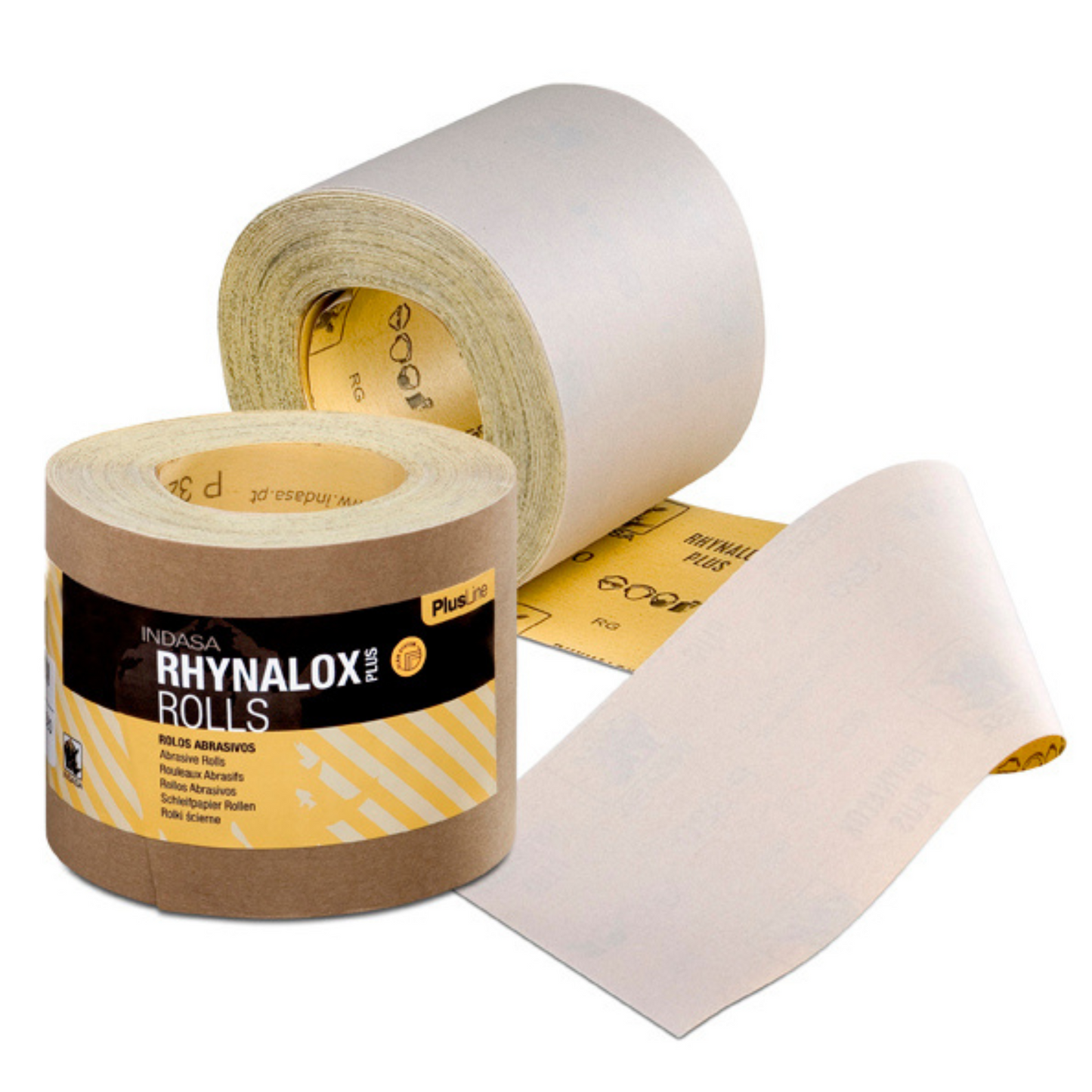 Indasa Rhynalox Plusline Fine Sandpaper 5 Meter Roll (P180 - P320)
