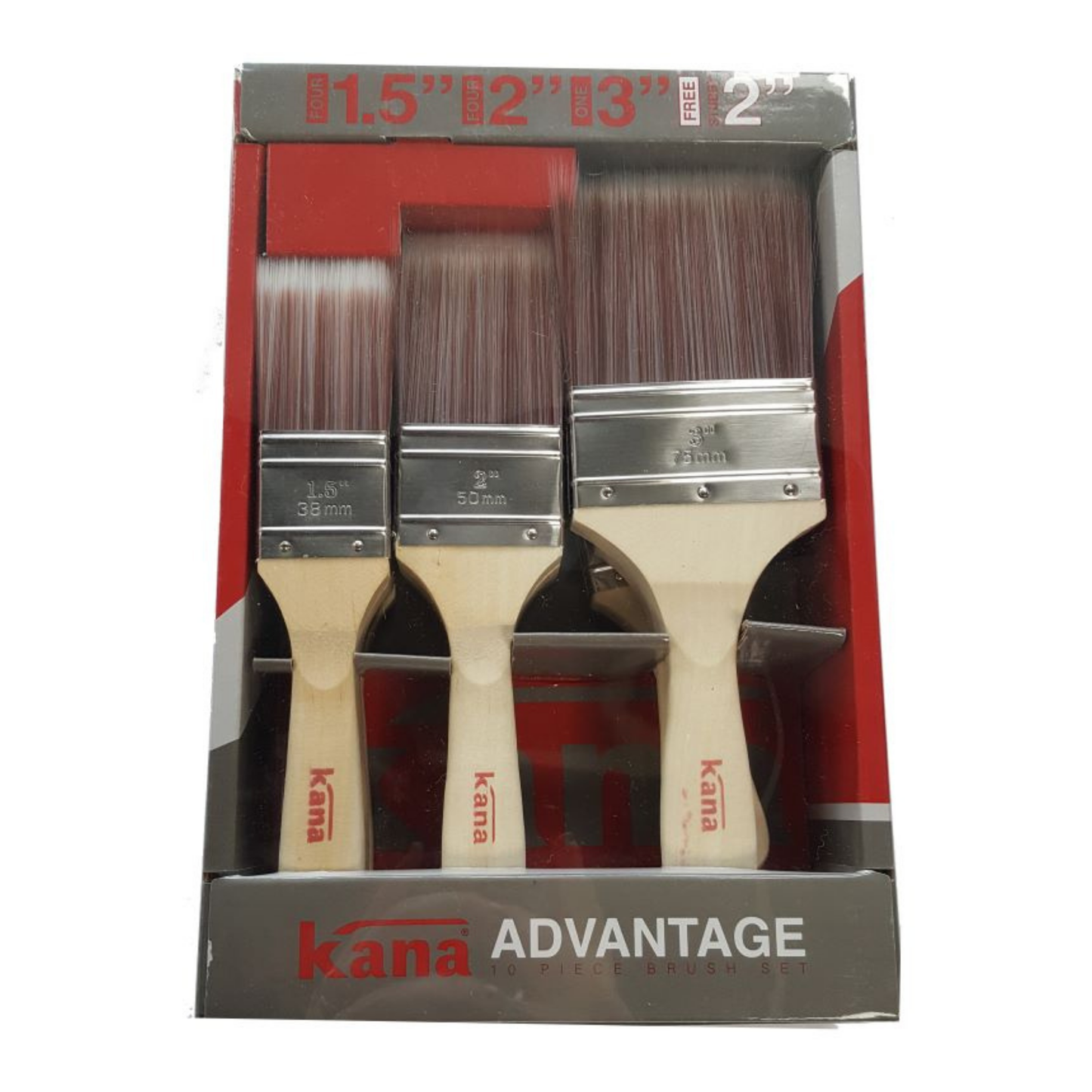 Kana Advantage Synthetic Brush Set 10 Pack