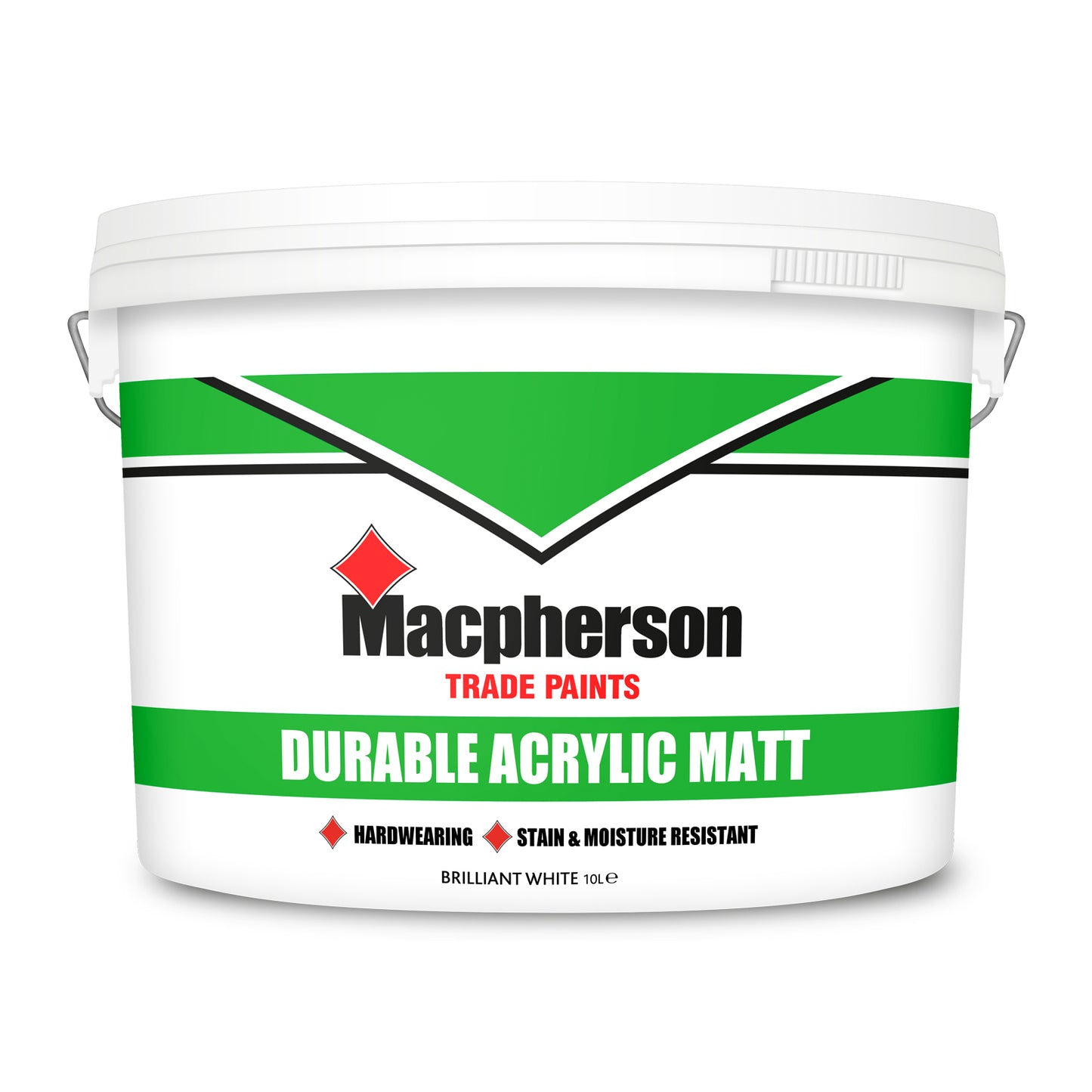 Macpherson Durable Acrylic Matt Emulsion Brilliant White