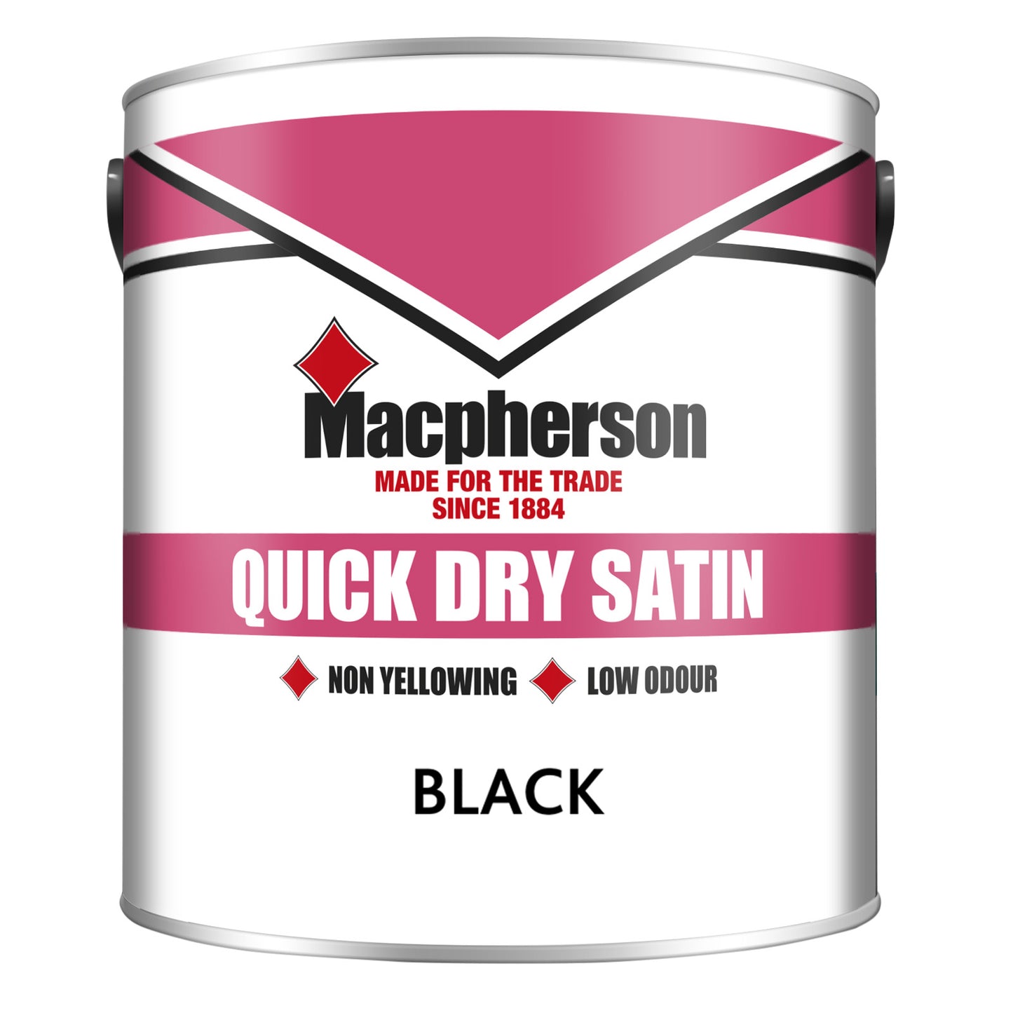 Macpherson Quick Dry Acrylic Satin Black