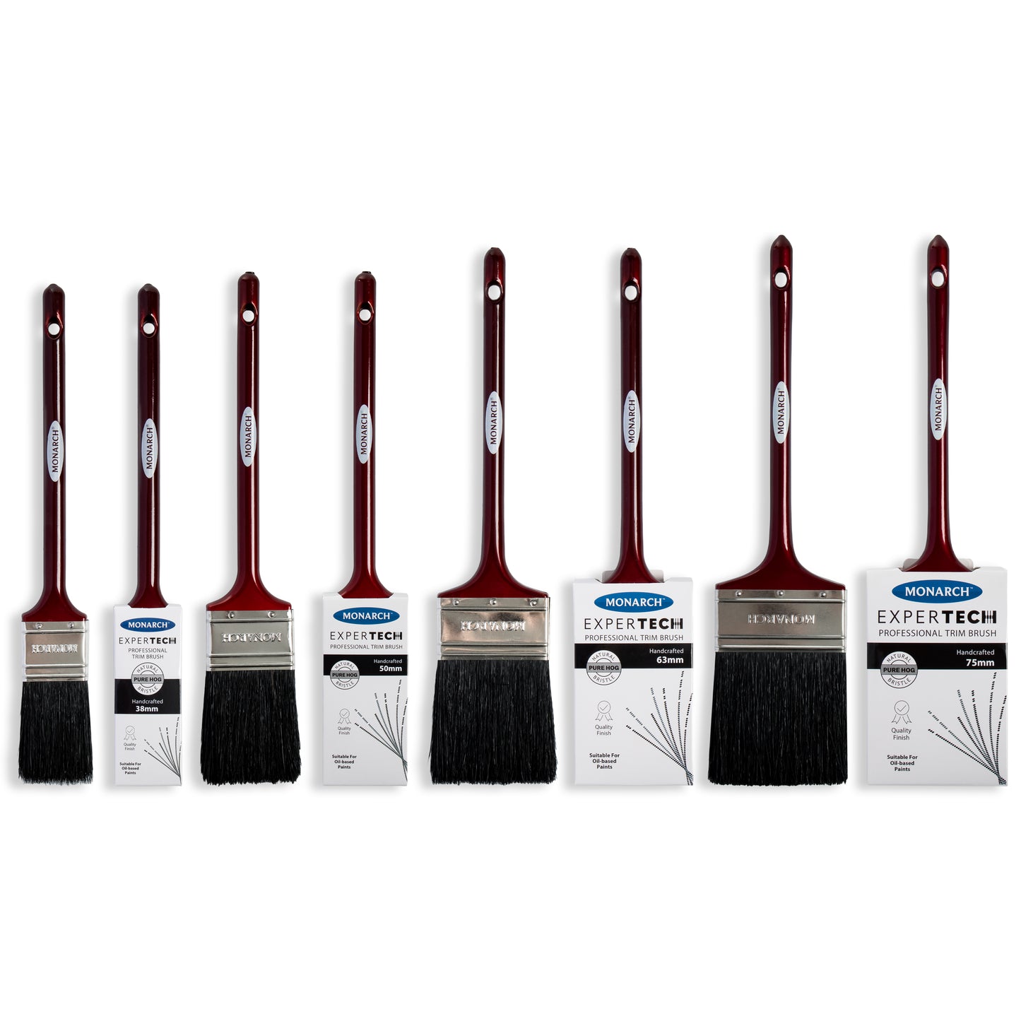 Monarch Expertech Hog Bristle Trim Cutter Paint Brush 63mm (2.5")