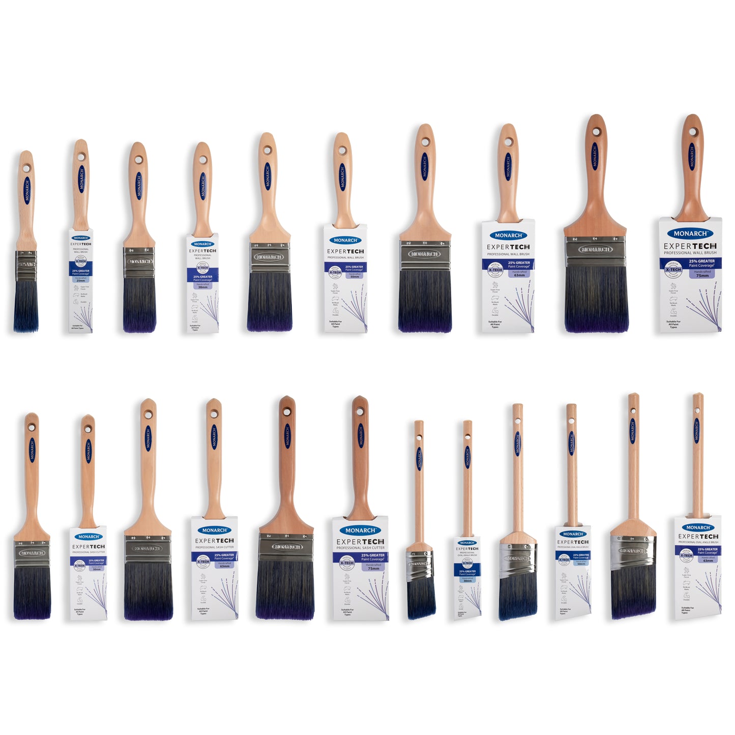 Monarch Expertech X-Tech Wall Brush 25mm (1")