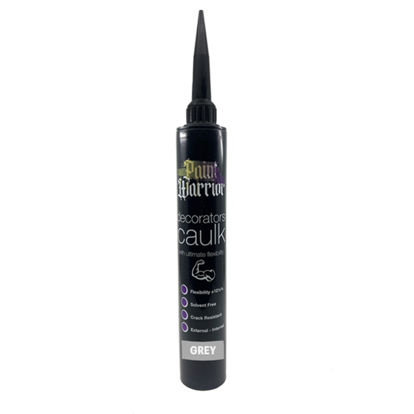 Paint Warrior Flexible Decorators Caulk Grey 380ml