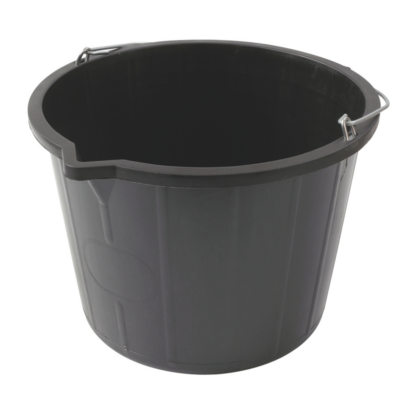 3 Gallon Lipped Black Bucket