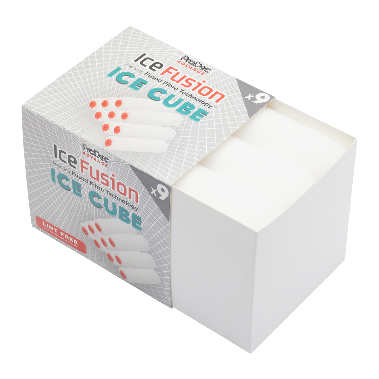 Prodec Advance Ice Fusion Ice Cube 4" Mini Rollers - 9 Pack