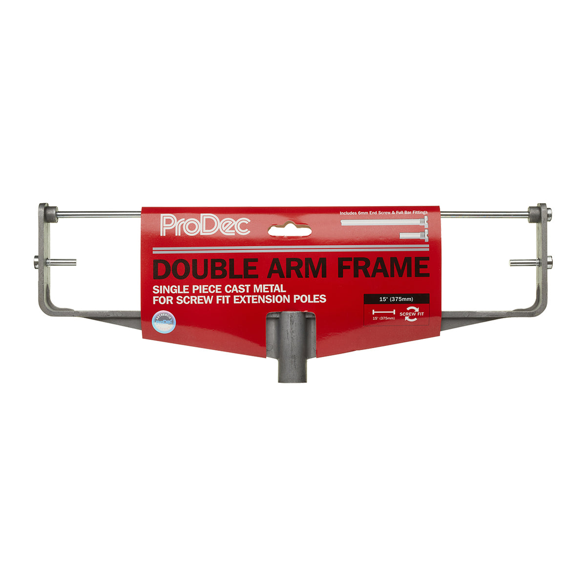 Prodec Cast Aluminium Double Arm Roller Frame 15"