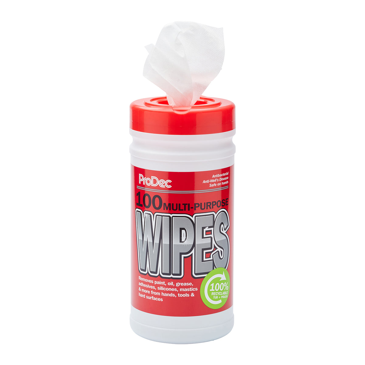 Prodec Multi-Purpose Wipes - 100 Pack