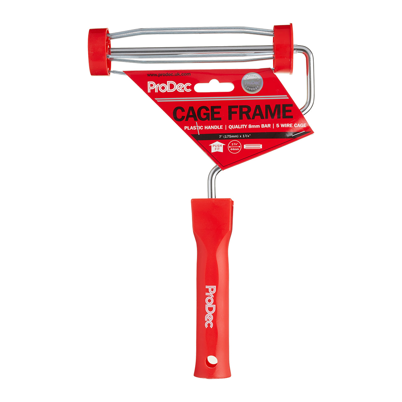 Prodec Push Fit Plastic Cage Roller Frame 7"