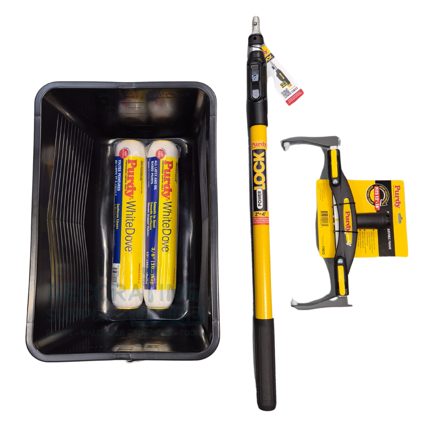 Purdy White Dove Roller, Frame & Pole Set 12" - Bundle