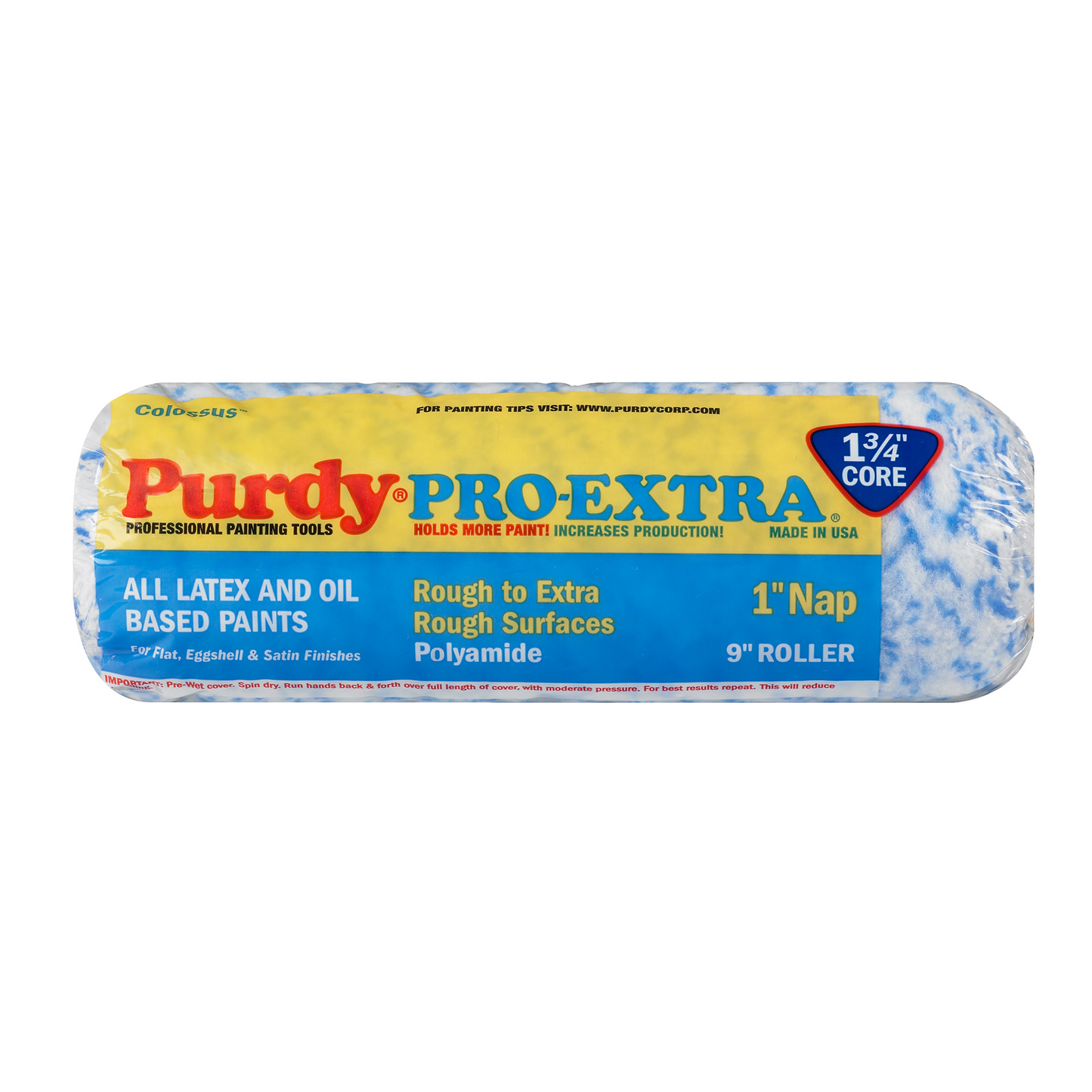 Purdy Colossus Roller Sleeve 9" (1" Nap)