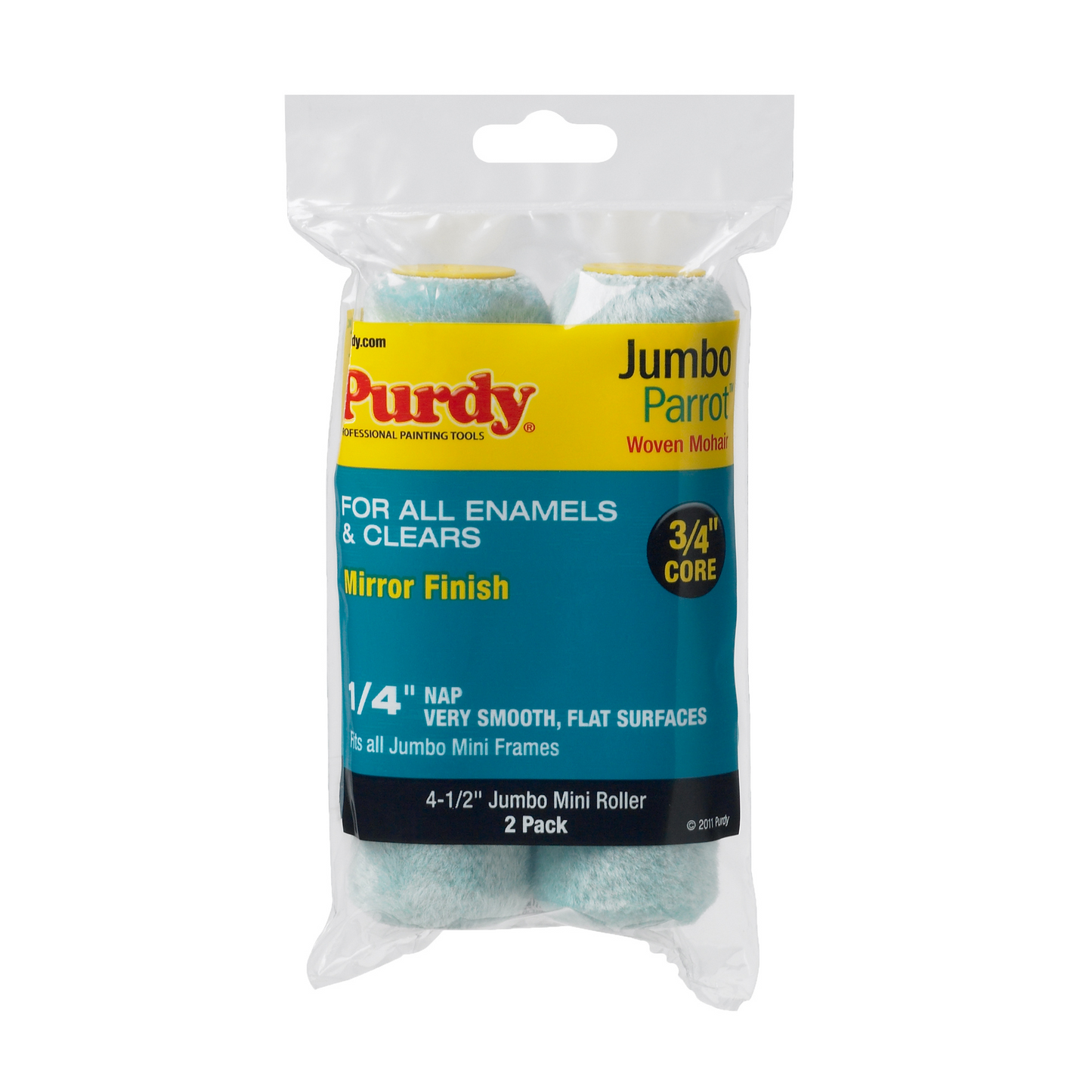 Purdy Parrot Mohair Jumbo Mini Sleeves 4.5" 2 Pack