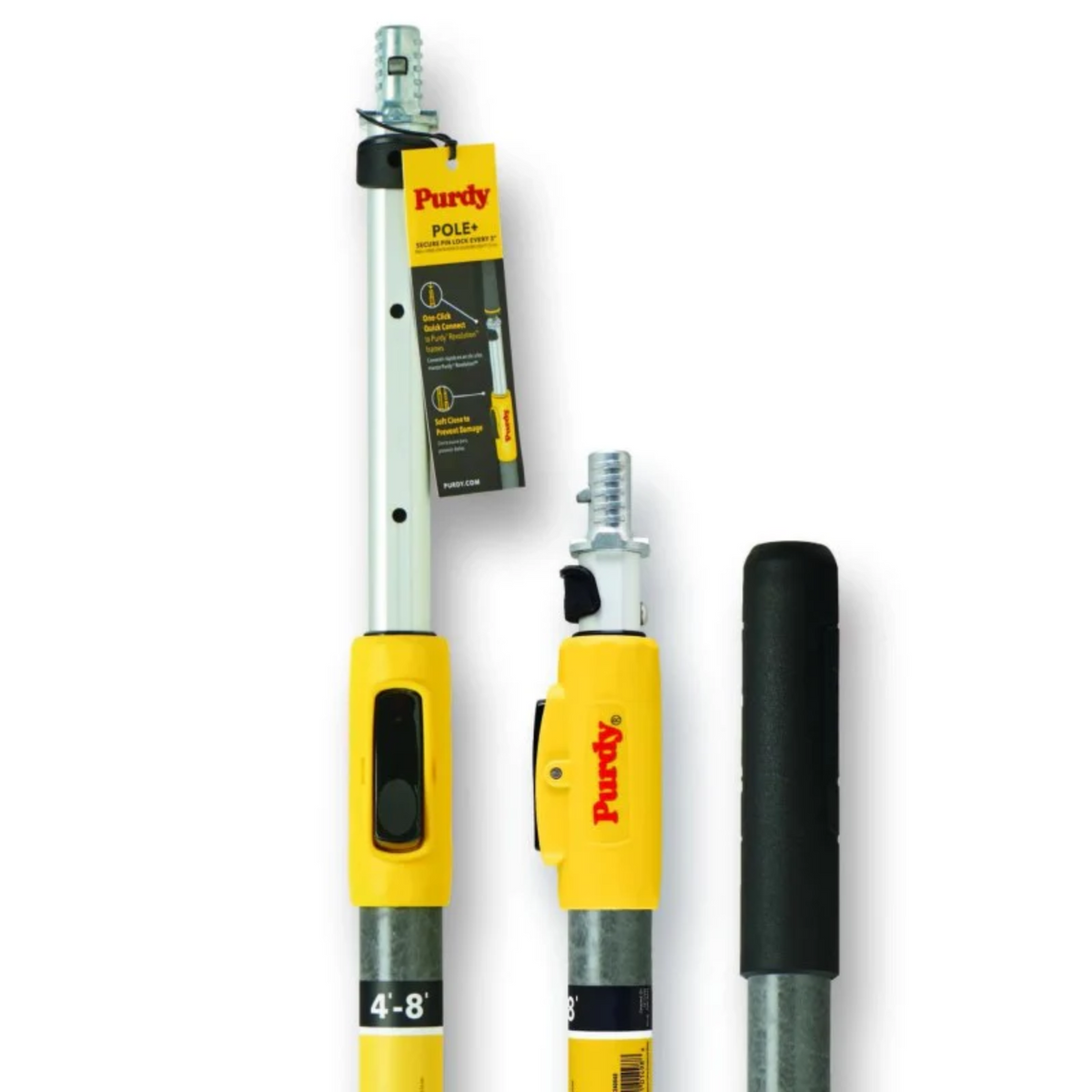 Purdy Pole Plus Secure Pin Lock Extension Pole (2 - 4 Foot)