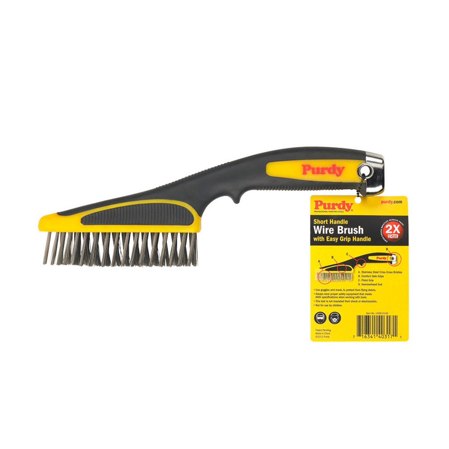 Purdy Wire Brush Short Handle 11"