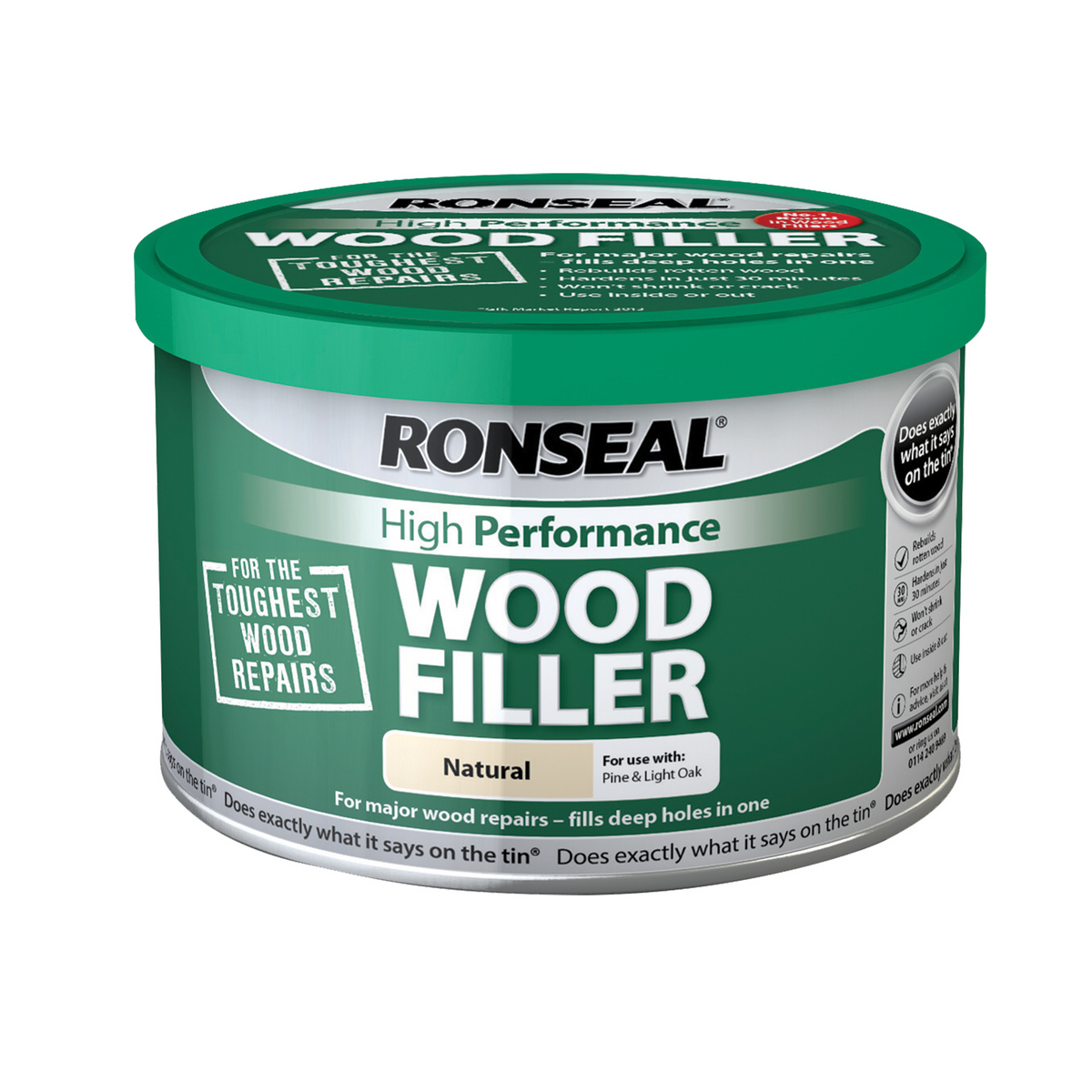 Ronseal High Performance 2 Part Wood Filler Natural
