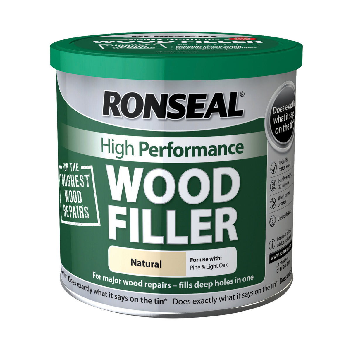Ronseal High Performance 2 Part Wood Filler Natural