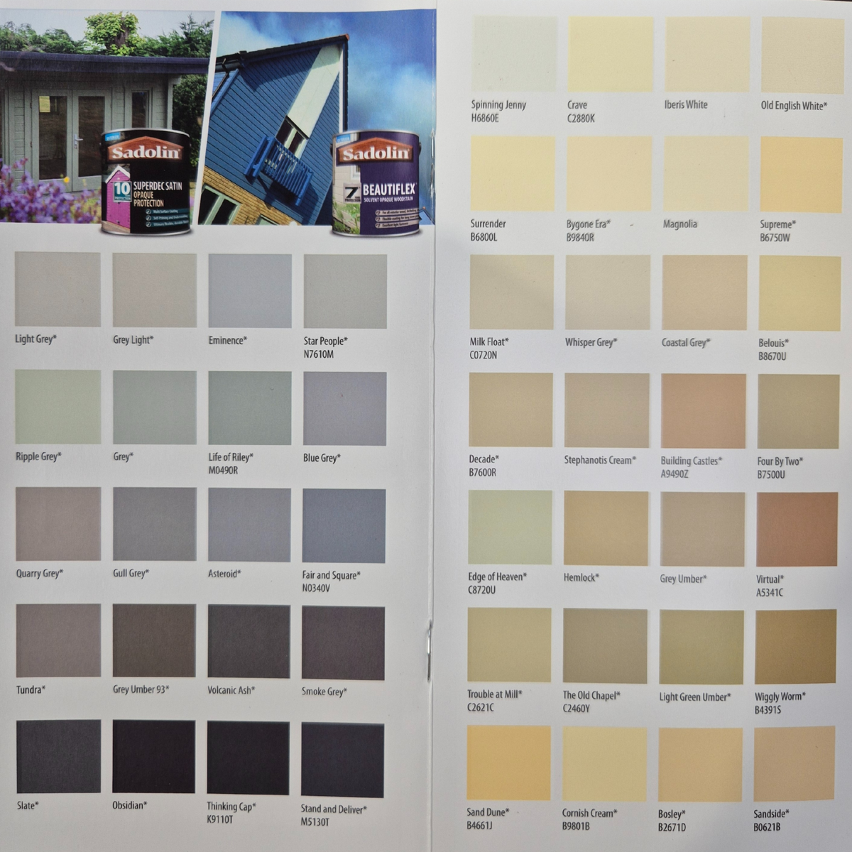 Sadolin Product & Colour Guide